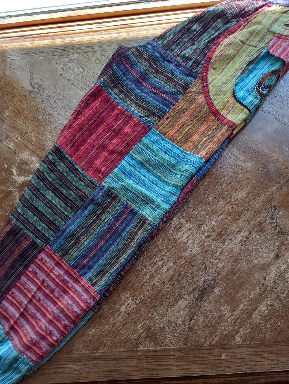 Patchwork Hippie Joggers!!! Bohemian, Festival - Picture 8 of 9